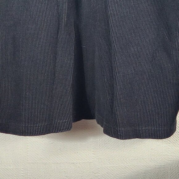 Gemrock Heavy Weight Black Cotton Waffle Knit LS Crew Neck Thermal Shirt Sz 2XL - Picture 10 of 16